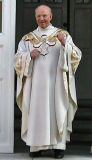Pfarrer i. R. Aloys Maas bei der Verabschiedung im Jahr 2002