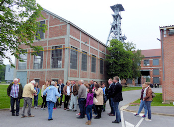 Die Boker Besuchergruppe bei der Führung durch die "Creative Mine Arenberg"
