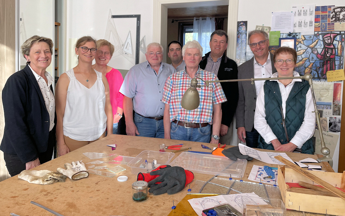 Besuch im Atelier der Glaskünstlerin Marie Payen in Valenciennes Besuch im Atelier der Glaskünstlerin Marie Payen in Valenciennes